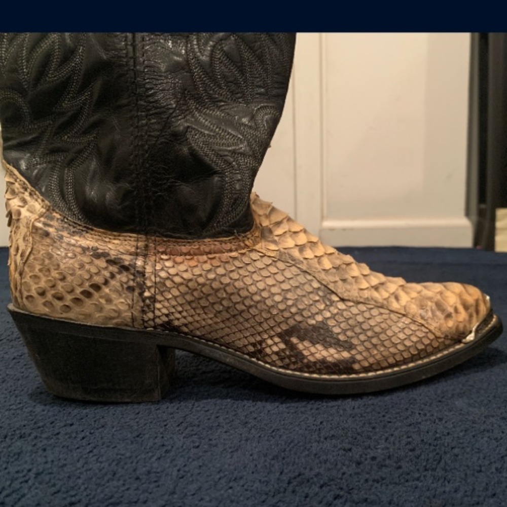Men’s cowboy snakeskin Authentic boots